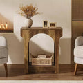 Table d'appoint, Table de chevet en bois avec espace de rangement