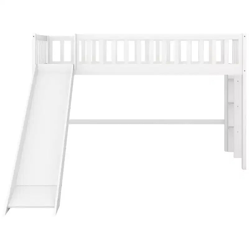 Bibliothèque haute à 6 étagères ouvertes – 10 kg par étagère – Panneaux latéraux supérieurs anti-chute