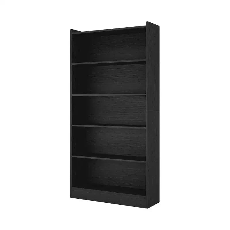 Bibliothèque haute à 6 étagères ouvertes – 10 kg par étagère – Panneaux latéraux supérieurs anti-chute