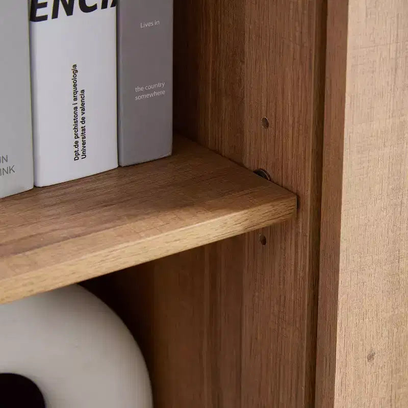 Commode haute à 6 tiroirs pour chambre à coucher avec poignées vintage simples, meuble de rangement pour salon, couloir