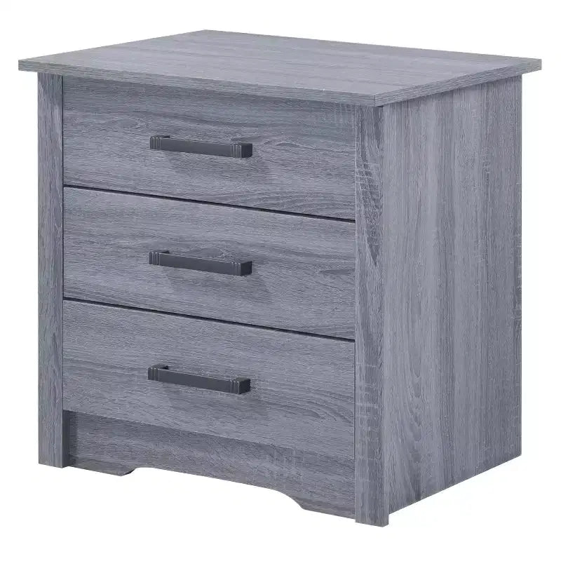 HomeStock Rectangle Cherry Wood Nighstand For Living Room and Bedroom