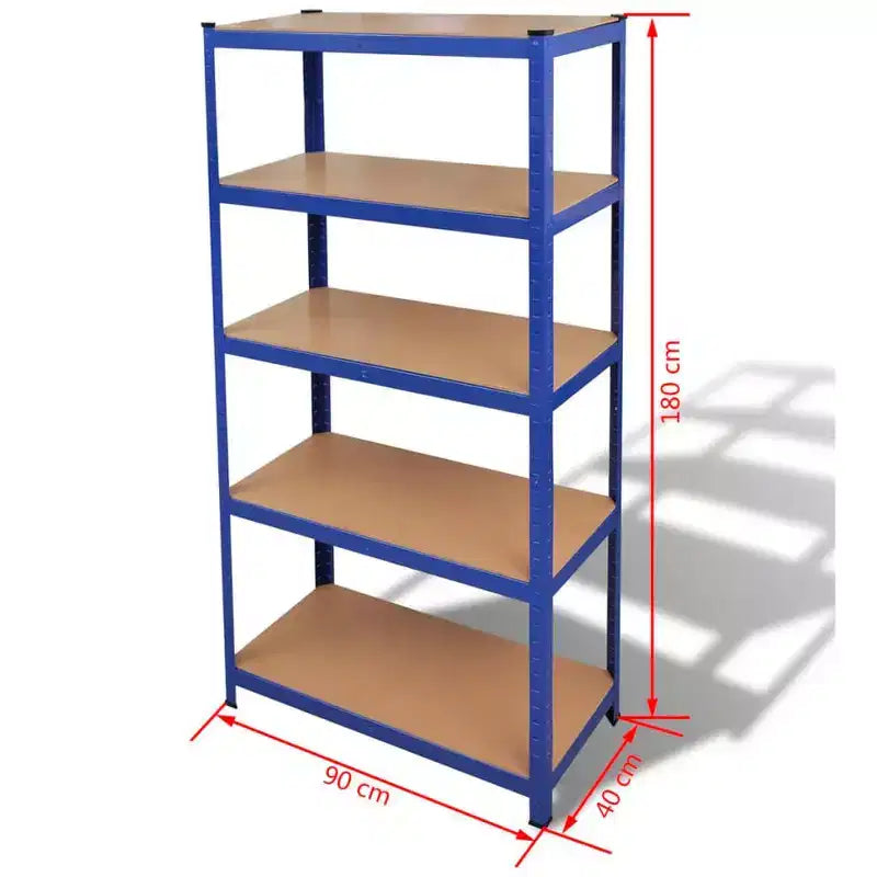 Étagère de rangement bleue
