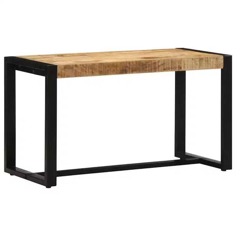 Banc Bois naturel Bois de manguier massif brut, fer