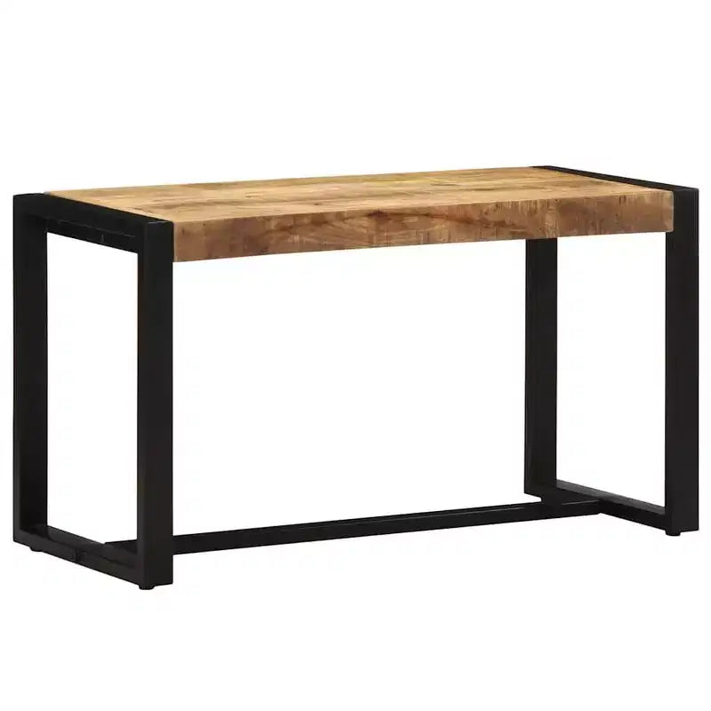 Banc Bois naturel Bois de manguier massif brut, fer