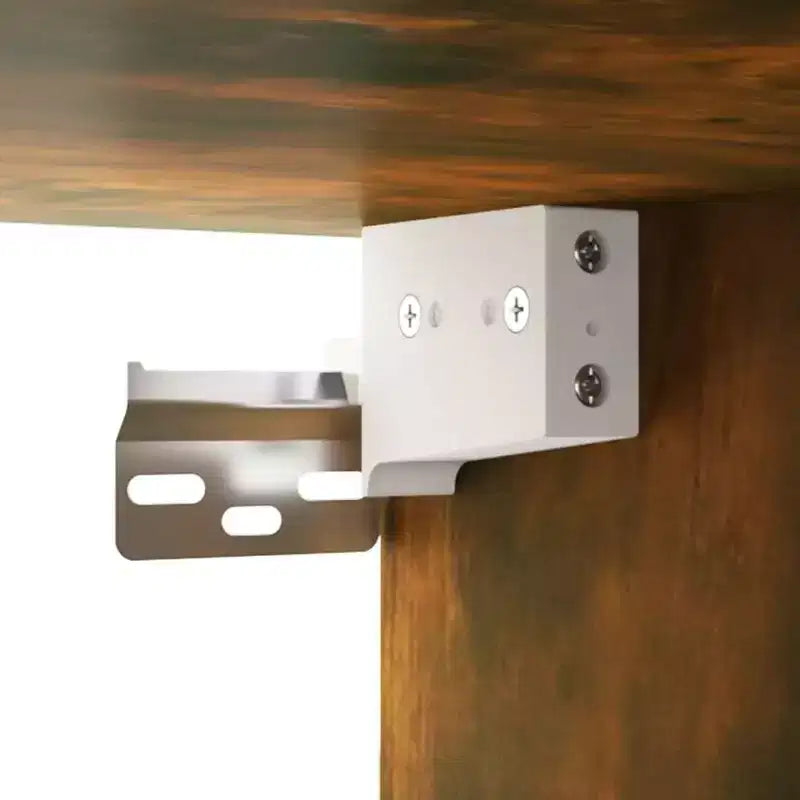 Meuble bas de salle de bain chêne fumé bois d'ingénierie moyen