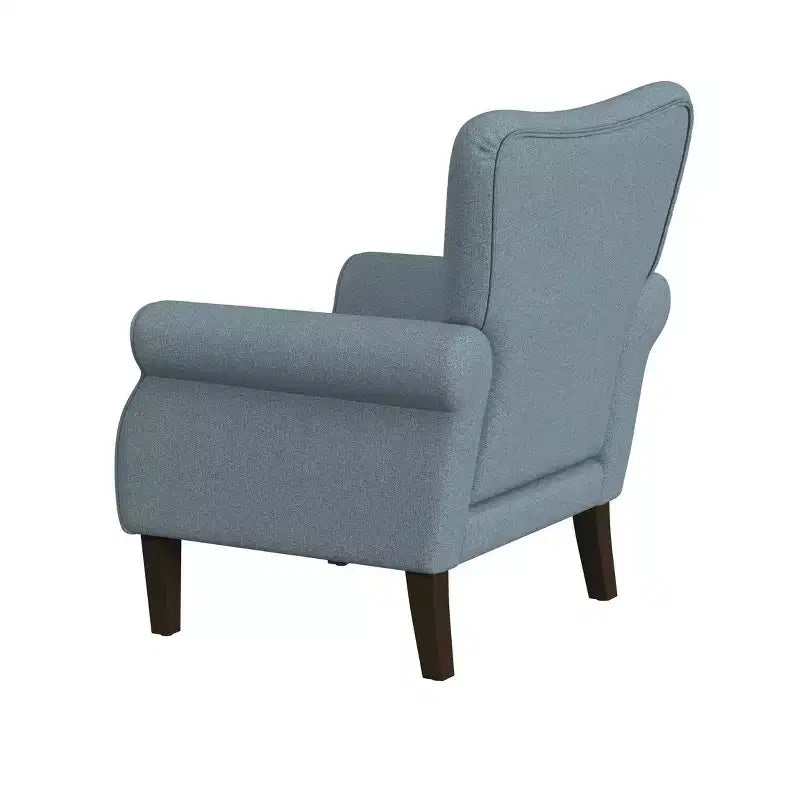 Fauteuil d'appoint à accoudoirs arrondis