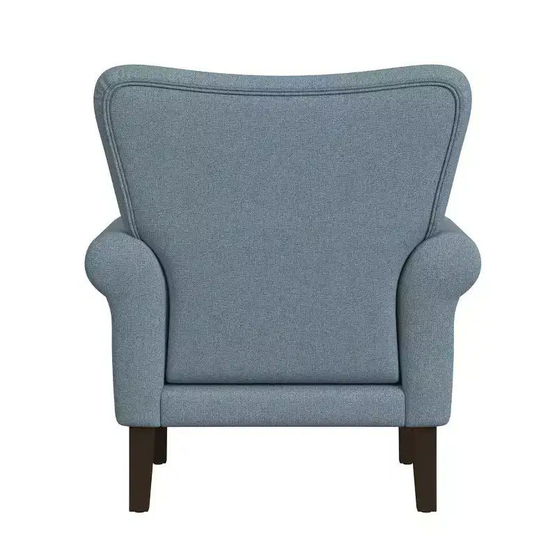 Fauteuil d'appoint à accoudoirs arrondis