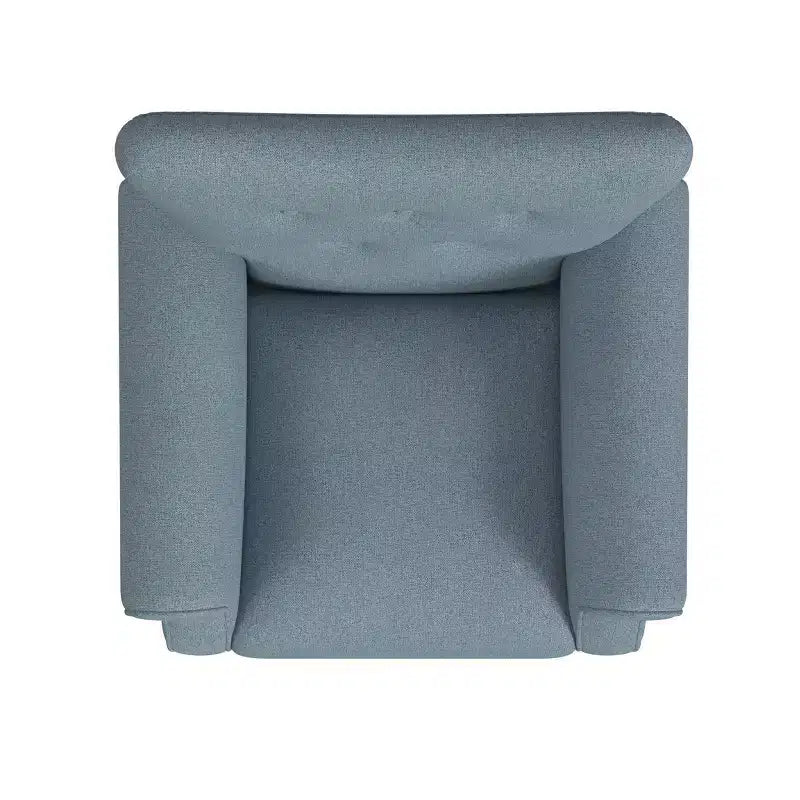 Fauteuil d'appoint à accoudoirs arrondis